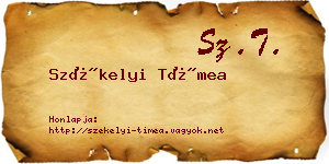 Székelyi Tímea névjegykártya